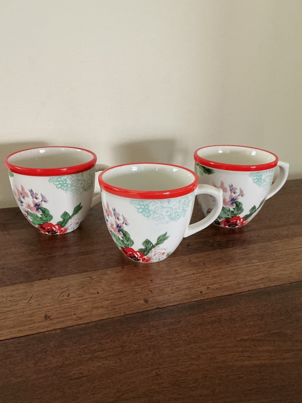 The Pioneer Woman Floral Mugs Set of 3